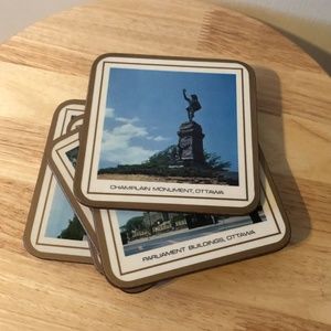 *3for$30* Vintage set of 5 Pimpernel Ottawa coasters made in England GUC